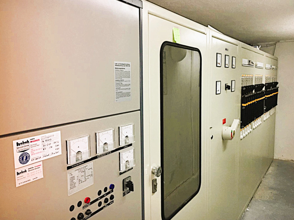 Electrical connection in the basement of the existing building