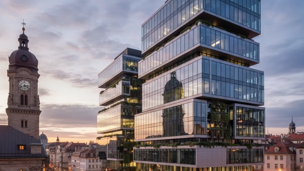 THASOS Group acquires Schaezlerstraße 34 in Augsburg for revitalisation – AI-generated illustrative image